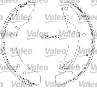 VALEO 554604 Brake Shoe Set